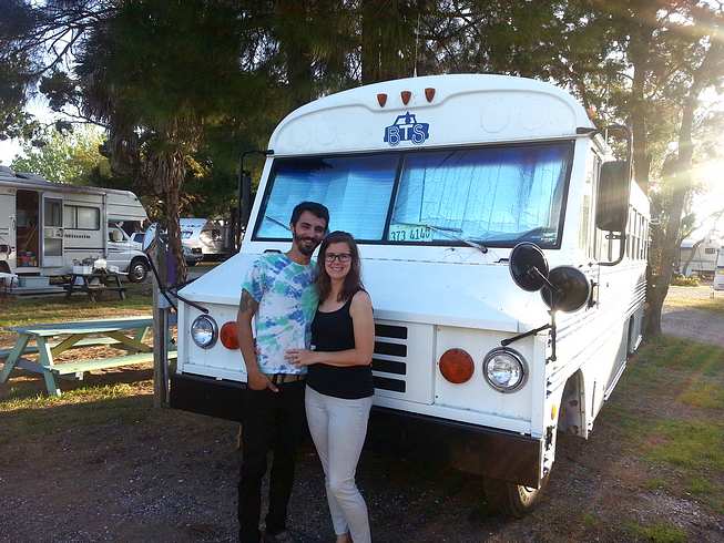 A converted bus and a changed lifestyle