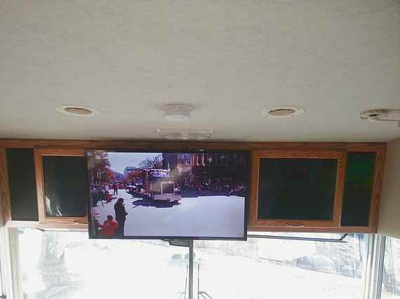 How to install a large-screen TV in an RV