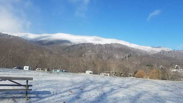 View from my RV when camping in the NC mountains.