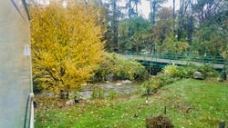 The river behind my motorhome.