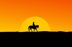 You could ride off in the sunset, too.