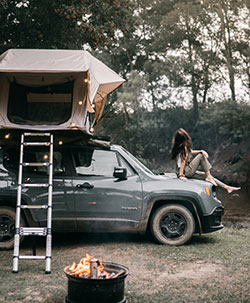 The joys of camping by yourself