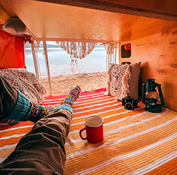 Relaxing in an RV