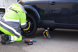 Problems happen on the road.