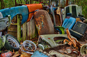 Stuff that accumulates in a storage unit.