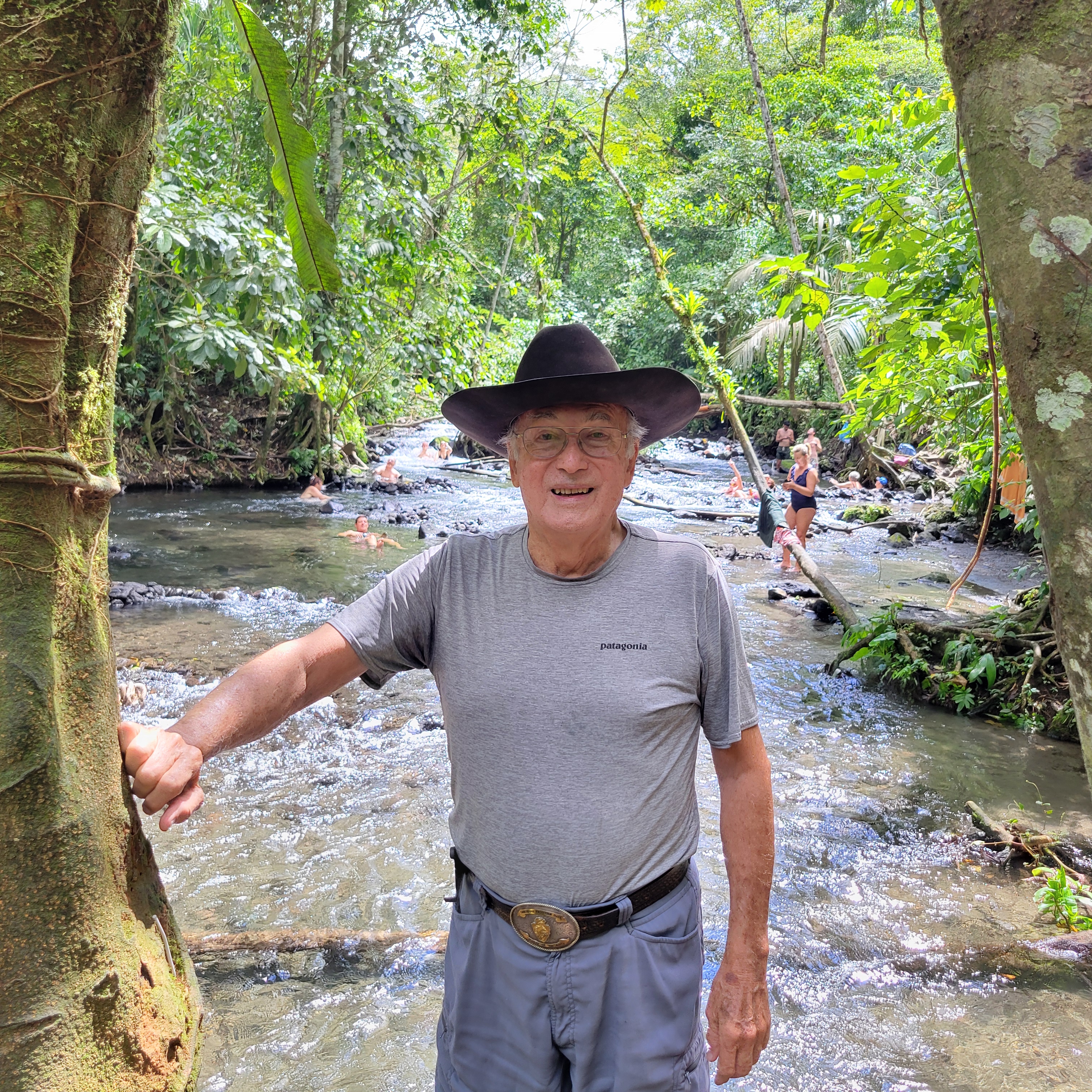 Yours truly at the hot river