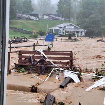 A view from the door of my RV