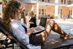 You could write your book from anywhere.