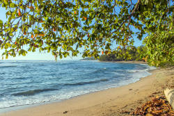 A typical beach in Costa Rica